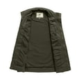 thumbnail image 4 of WenVen Men's Spring Lightweight Cotton Jacket Long Sleeve Utility Work Jacket Green L, 4 of 8