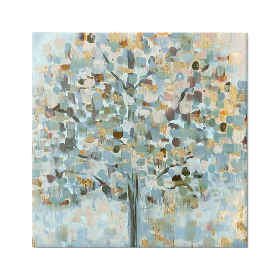 Stupell Industries Abstract Speckled Tree Leaves Nature Painting Glam Detail Painting Gallery Wrapped Canvas Print Wall Art, Design by Susan Jill