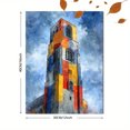 thumbnail image 3 of Colorful Abstract Tower Canvas Print, Modern Wall Decor for Living Room Bedroom Office Dining Room Hallway Cafe, 3 of 8
