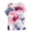 Multicolor-shirts, variant on Inverlee Cotton Linen Floral Print Short Sleeve Tee Tops Summer Trendy Round Neck Pullover Shirts Dressy Casual Lightweight Breathable Blouse with Fake Button S-XXL