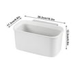 thumbnail image 3 of AuroraX Hanging Trash Can for Dorm Bed Removable Liner Ring White Convenient Small Wastebasket Plastic Contemporary for Bathroom Bedroom Office, 3 of 6