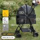 thumbnail image 2 of 3 in 1 Folding Dog Stroller,Pet Folding Stroller,4 Wheels Dog/Cat Puppy Stroller w/Removable Travel Carrier for Small/Medium Pet ShopWise Round, 2 of 6
