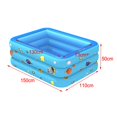 thumbnail image 3 of Fiesta Familiar Rectangular Al Aire Libre En El Patio Trasero Del Agua Del Verano Para El Niño De Los Niños El 150CM Macarena Piscina inflable, 3 of 8