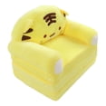 thumbnail image 1 of 2 In 1 Kids Sofa Fold Out, Wide Armrest And Zipper Design, Soft Plush Material, Cartoon Foldable Kids Sofa for Reading, Relaxing, Playing or Sleeping, 1 of 8