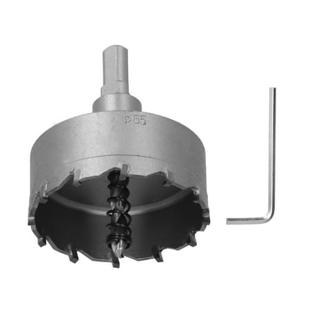 

Carbide Teeth Hole Saw Heavy Duty TCT Drills Holes Opener for Stainless Steel Metal Plate65mm