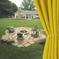 thumbnail image 2 of ZXNYH Linen Look Indoor/Outdoor Curtains, 105 x 95 Inch, Cream, Set of 2 Panels – Waterproof, Privacy, Sun Blocking Textured Grommet Curtains for Patio, Pergola, Porch, Deck, Lanai, and Cabana, 2 of 6
