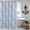 Blue Boat Anchor, variant on Coastal Seashell Fabric Shower Curtain, Under The Sea Beach Ocean Theme Shower Curtain with Starfish & Coral, Waterproof Blue Nautical Decorative Bathroom Curtains, 72" W x 72" H
