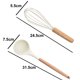thumbnail image 2 of Juego de utensilios de cocina de 2 piezas: utensilios de cocina de acero inoxidable y silicona con mangos de madera, 2 of 5