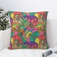 thumbnail image 6 of Rateoe Colorful Dinosaur Pattern Throw Pillow Cover Premium Pillow Stuffer Sham Square for Decorative Cushion Bed Couch Sofa(Pillow insert not included), 6 of 8