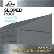 Yardsaver® 4 x 7 ft Steel Storage Shed Pent Roof Eggshell