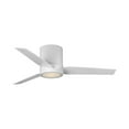 thumbnail image 4 of Braden Collection 44" 3-Blade Matte White LED Mid-Century Modern Indoor Hugger Ceiling Fan, 4 of 13