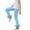 Blue, variant on NAISIBABY Girls Flare Pants 10-12T, Ruffles Leg Elastic Waist Stretchy Yoga Dance Tight Leggings Blue(3-12T)