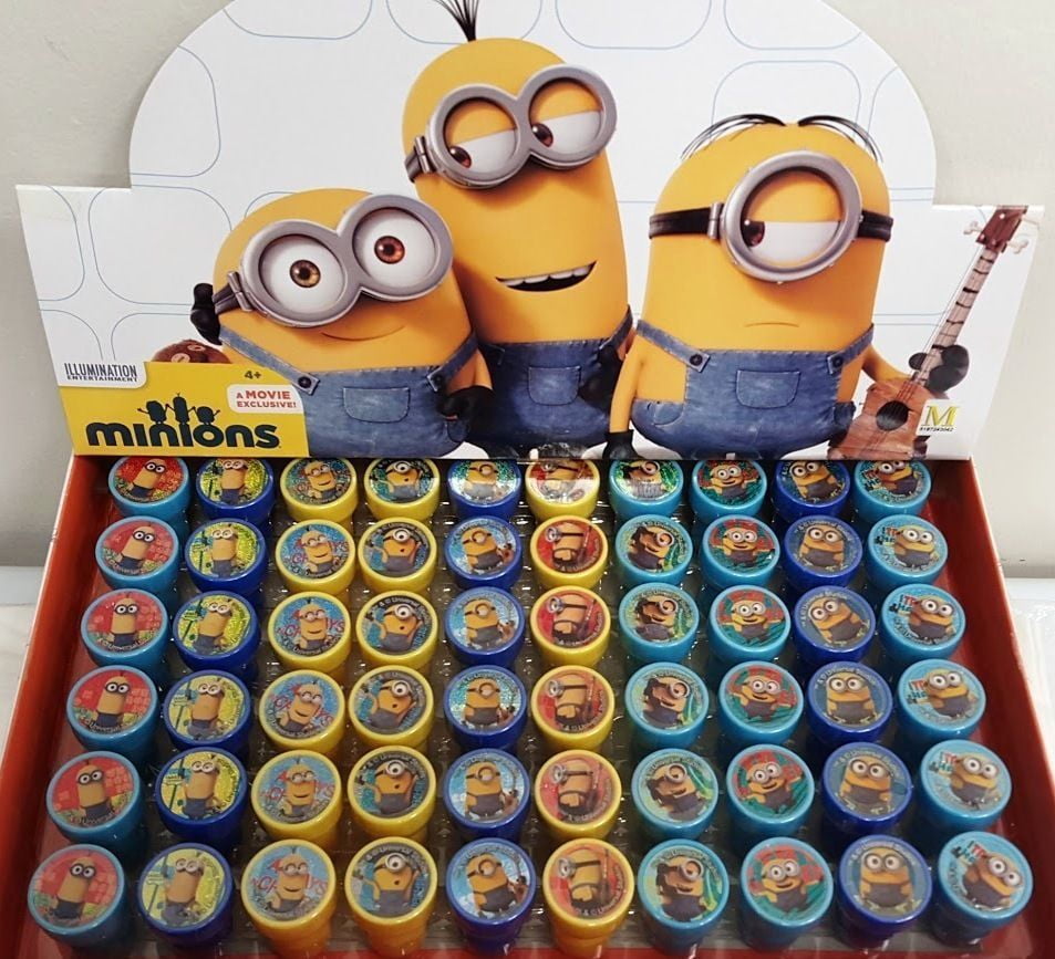 61 PCS Minions Self-inking Stamp Birthday Party Favors Stampers