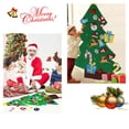 thumbnail image 3 of DIY fieltro paño árbol de Navidad adornos para colgar en la pared fiesta en casa decoración del festival de vacaciones Inevent HA2117-01, 3 of 7