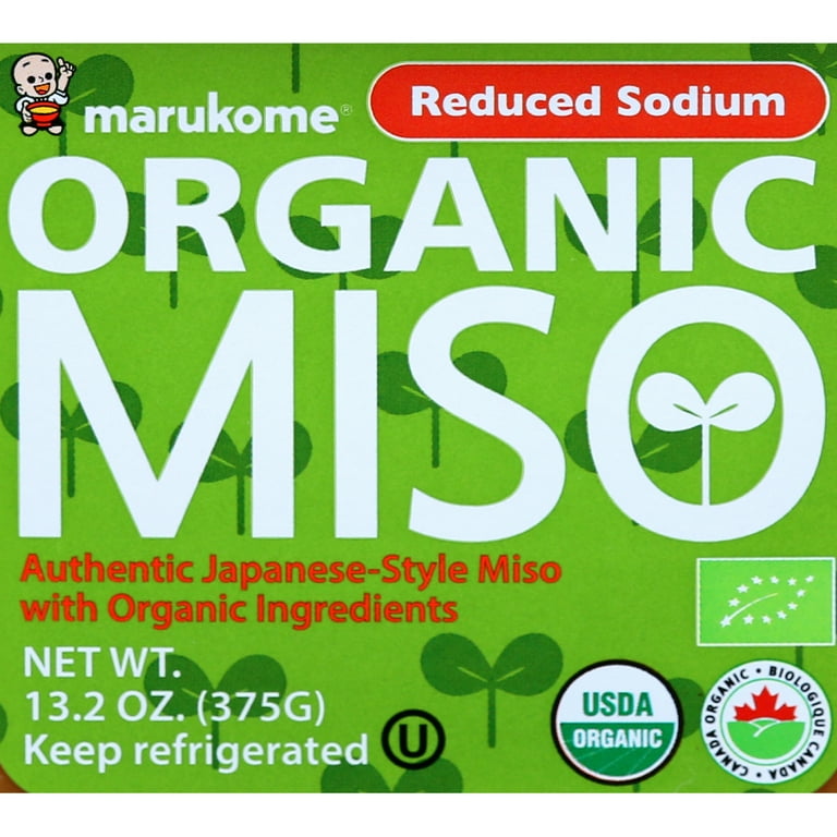Marukome Organic Reduced Sodium Miso Broth, 13.2 Ounce - Gluten