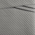 thumbnail image 2 of Cannon Oversized 100% Cotton Percale Quilt Set Grey Cotton 3-Piece Full/Queen Quilt Set, solid color themed, for Men and Women, OEKO-TEX Certified Confidence, 2 of 7
