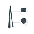 thumbnail image 2 of Corbata de lunares para hombres INSPIRE CHIC para el Día del Padre, juego de clip de corbata, gemelos y pañuelo de bolsillo para bodas de negocios en negro y azul, 2 of 6