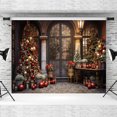 thumbnail image 3 of Beenle Merry Christmas Photography Backdrop Winter Xmas Tree Fireplace Decor Holiday Party Kid Adult Portrait Photo Background, 3 of 5