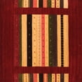 thumbnail image 1 of Ahgly Company Indoor Square Abstract Orange Contemporary Area Rugs, 5' Square, 1 of 1
