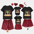 thumbnail image 1 of Pijamas familiares a juego de Navidad, Let's Get Lit Christams en julio, Negro, Rojo, conjuntos de Pijamas cortos, 1 of 3
