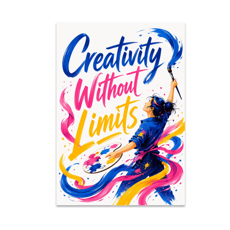 Creativity Without Limits Art - Artistic Inspiration Enthusiast - 13x19 Poster Print