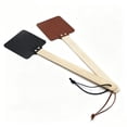 thumbnail image 4 of Fly Swatter, 1 Pack Leather Fly Swat with Long Wood Handle and Hanging,Fly Catcher Insect Mosquito Wasp Pest Control for Indoor Outdoor Home Fly (Black), 4 of 9