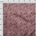 thumbnail image 3 of oneOone Cotton Flex Maroon Fabric Asian Batik Floral Quilting Supplies Print Sewing Fabric By The Yard 40 Inch Wide, 3 of 4
