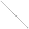 thumbnail image 2 of Finest Gold Sterling Silver Rhodium-Plated CZ with 1 in. Extension Heart Bracelet, 2 of 4