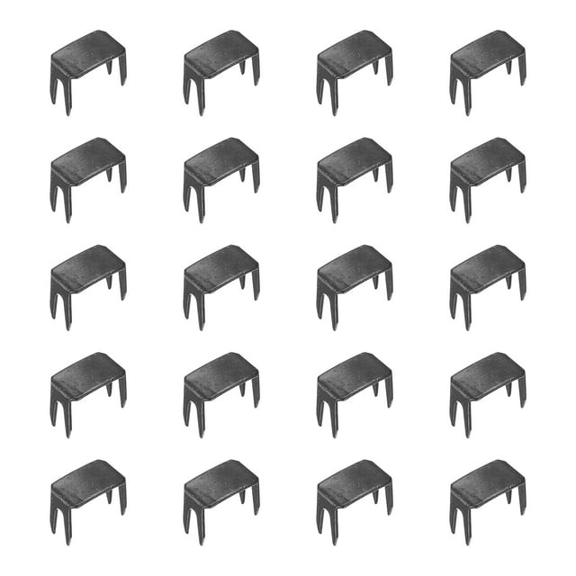 Unique Bargains 20Pack Zipper Stoppers, #10 Top & Bottom Stops for Rescue Repair, Metallic Black