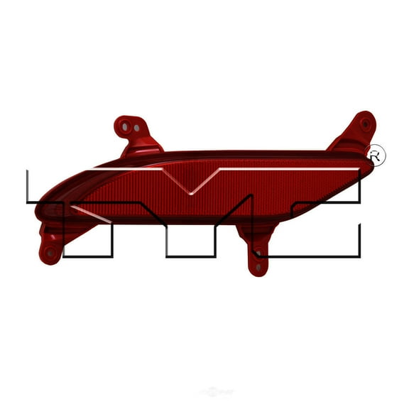 Rear Bumper Reflector Left Driver for 13-14 Hyundai Santa Fe Sport Fits 2016 Hyundai Santa Fe Sport