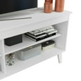 thumbnail image 5 of Madesa TV Stand Unit with 4 Shelves and Cable Management for 55, 65 Inch Media 1 Storage Gaming Media Console Living Room and Bedroom Entertainment Center Modern Wooden Television Cabinet - White, 5 of 8