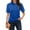 161#Blue, variant on GXIPO Womens Polo Shirts Short Sleeve Button Lapel Collared Summer Tops Business Casual Basic Tees Pink M