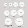 thumbnail image 6 of Visland 10.5 Inch Round White Paper Lace Doilies for Wedding Table Decorations 100pcs, 6 of 8