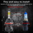thumbnail image 3 of For Nissan Note 2014 2015 2016 2017 2018 LED Headlight Bulbs 9007 HB5 High and Low Beam 2pcs, 3 of 11