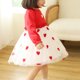 thumbnail image 5 of Vestido de malla estampado de manga larga para niña, vestido de cumpleaños hasta la rodilla, vestido de poliéster con mangas de obispo para niñas, 5 of 5