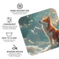 thumbnail image 3 of Naloa Starry Sky Cloud Fox Coasters for Set of 4 - PU Leather Coasters, Coasters for Table Cup Tea Coffee Beer, Decorative for Kitchen Homedecor (Round), 3 of 6