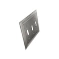 thumbnail image 2 of CKP #31198 Impressions Collection Triple Toggle Wall Plate, Brushed Nickel, 2 of 2