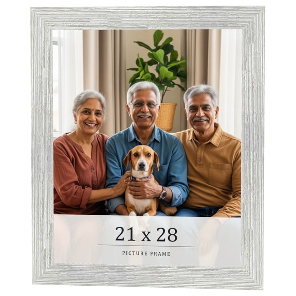 21x28 Frame White Real Wood Picture Frame Width 1.5 inches | Interior Frame Depth 0.5 inches | Barn
