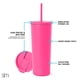 thumbnail image 2 of Vaso aislante moderno, sencillo, con tapa y pajita, 500 ml, 2 of 6