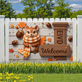 thumbnail image 3 of Decorative Design Welcome Banner Autumn Squirrel Animal Theme for Indoor Decoration Seasonal Decor Photo Shoot, 3 of 9