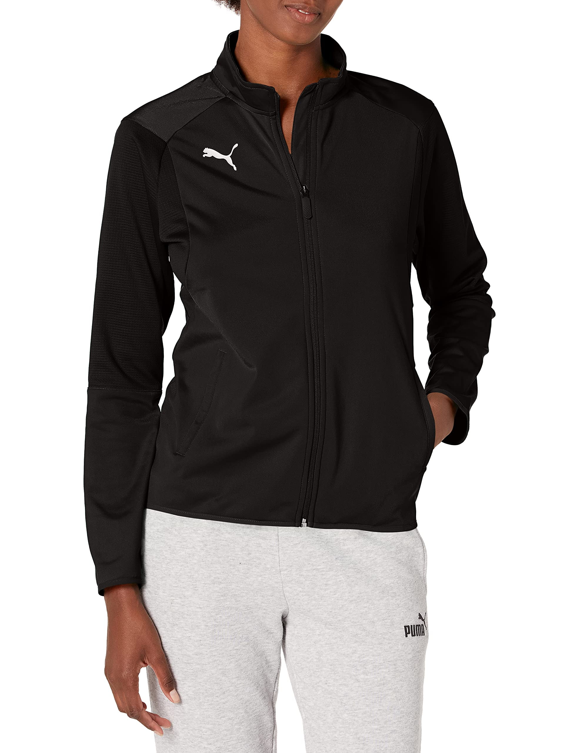 PUMA Womens Liga Training Jacket - Black/White - Medium - Walmart.com
