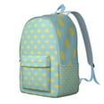 thumbnail image 2 of Retro Lemon Pattern School Backpack, Summer Citrus Fruit Print Vintage Floral Daypack with Cute I Love Lemons Design, 2 of 4