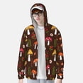 thumbnail image 4 of Sigee Woodland Mushroom Print UPF50+ Men's Sun Protection Hoodie Shirt SPF UV Shirt Long Sleeve Fishing Outdoor Lightweight, S-3XL, 4 of 9