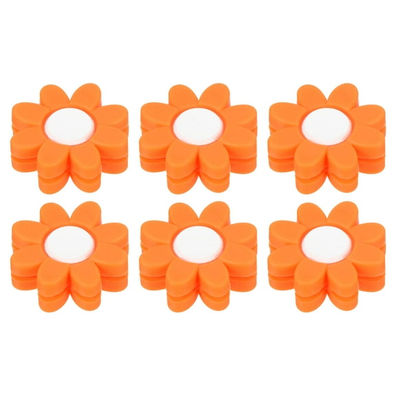 Uxcell Tennis Racket Vibration Dampener, 6 Pack Racquet Shock Absorber, Orange