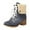 1Gray, variant on Women Lace up Fold Over Ankle Boots Block Heel Winter Warm Booties Fashion Denim Warm Furry Lined Round Toe Dressy Short Boots