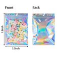 thumbnail image 2 of Sacs Holographiques Refermables 300 Pcs(5.5?7.8 Pouces) Pochette Refermable pour Stockage Alimentaire, 2 of 4