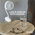 thumbnail image 5 of O2COOL Rechargeable USB Battery Clip Fan 5 Inch Fan with Long Gooseneck, Powerful Clip, Adjustable Neck, 3 Speeds, Great for a Desk Fan Stroller Fan or Travel Fan, 5 of 9