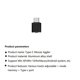 thumbnail image 3 of Mouse Jiggler USB C, Indetectable, Automático, Tipo C, 3 Modos de Movimiento, Sin Necesidad de Controladores, para Mantener la Computadora , Color Plateado, 3 of 5