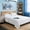 White, variant on Cooling Comforter with Tencel(TM) Fill for Hot Sleepers & Night Sweats - Lightweight, Breathable, Double-Sided Cold Blanket Season Thin Bedding (Blue, Full 90"x 90")
