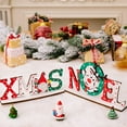 thumbnail image 4 of kiskick Christmas Wooden Table Decorations: Santa Claus Snowman Wooden Table Top Decorations for Christmas Home Party Ambiance, 4 of 7
